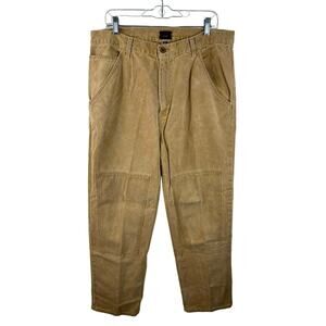 Y2K Tommy Jeans Double Knee Jeans Tan Utility Size 36x32 Streetwear
